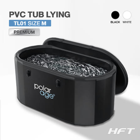 อ่างแช่น้ำเย็น HOMEFITTOOLS อ่างนอนกลม PVC รุ่น TL01M สีดำ_6